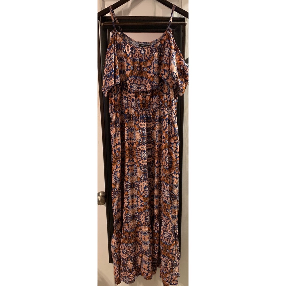 Paisley style maxi dress